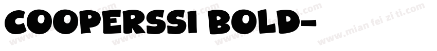 CooperSSi Bold字体转换